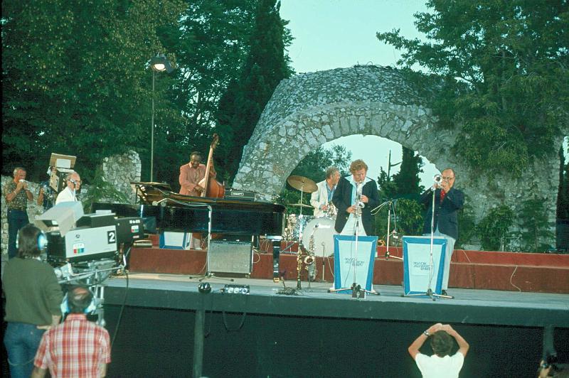 1978-062.jpg - 09.07.1978 Arena Stage
Dick Hyman, Milt Hinton, Bob Rosengarden, Bob Wilber, Pee Wee Irwin